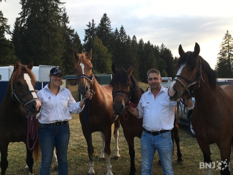 Lucia et Romain Vuillaume ont chacun fini premier de la course à laquelle ils ont participé vendredi soir