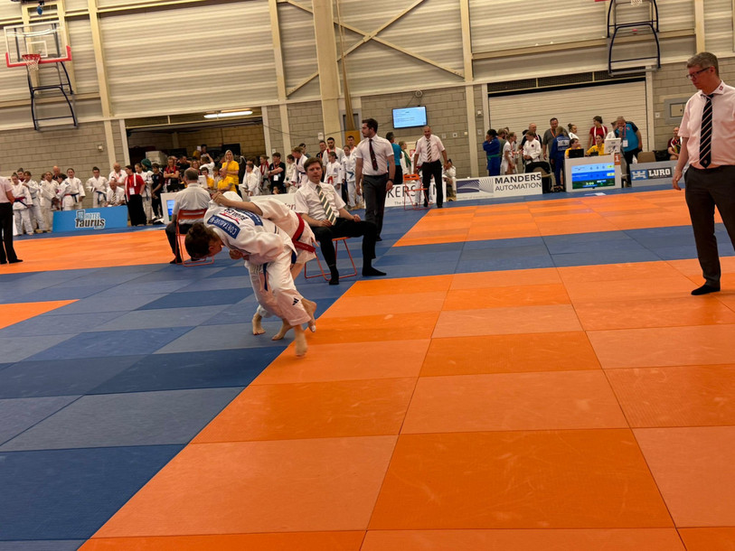 Rosalie Jeanneret a remporté deux combats lors de ce tournoi. (Photo : Judo Club Cortiallod-Neuchâtel)