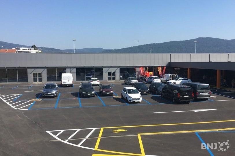 Une seule enseigne est pour l'instant ouverte au Courrendlin Centre.