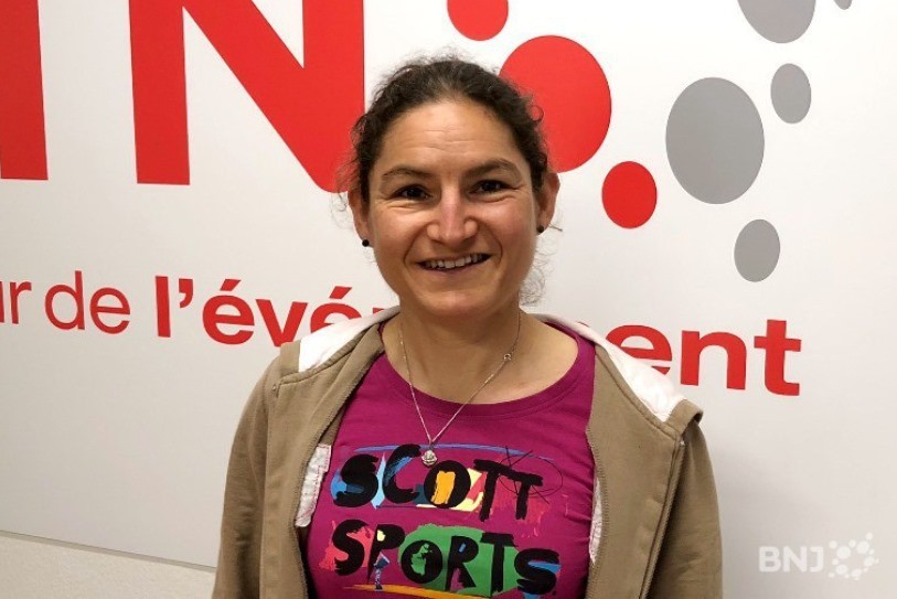 Florence Darbellay sur la boîte lors du Grand Raid 2018. (photo : archives)
