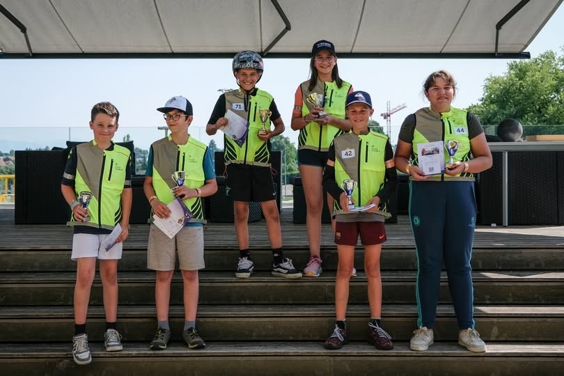Lily Hostettler a remporté la première place du Kids Bike Challenge mardi dernier à Cossonay. (Photo : Touring Club Suisse)