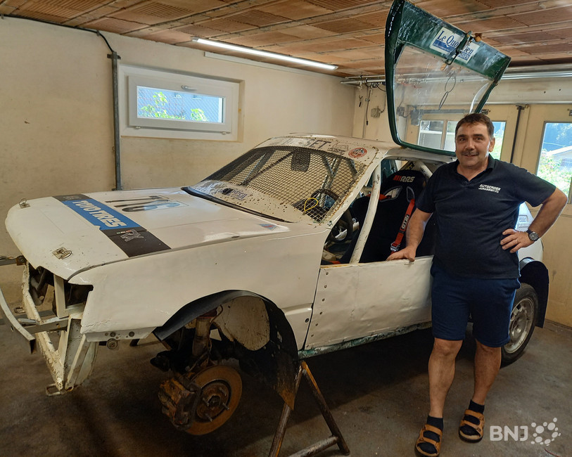 Régis Fridez est encore en pleine préparation pour l'autocross de Bure.