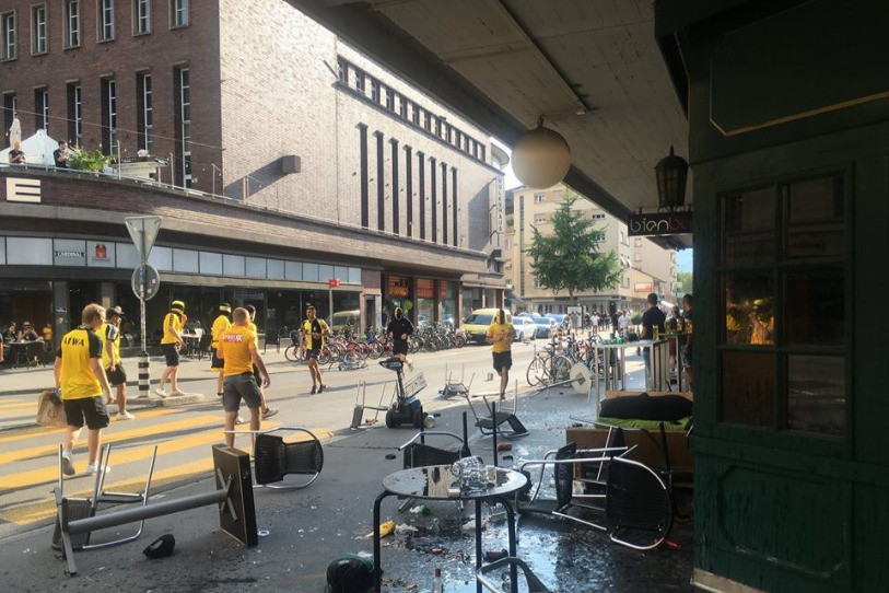 Le bar Provisorium a été saccagé samedi à Bienne. (Image: Facebook bar Provisorium)