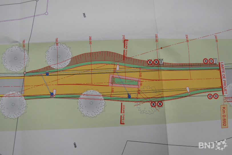 Les plans de la porte de sortie et d'entrée afin de limiter la vitesse. (Image: archives)