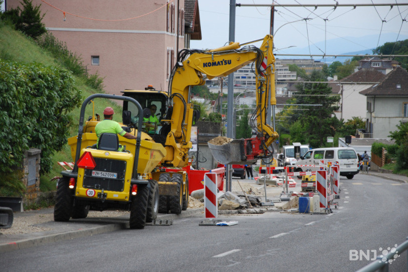 L'avenue du Vignoble est en chantier depuis le mois de mai.