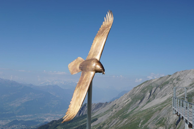 La sculpture a été inaugurée au Pas de Maimbré (Image: Christian Schneiter)