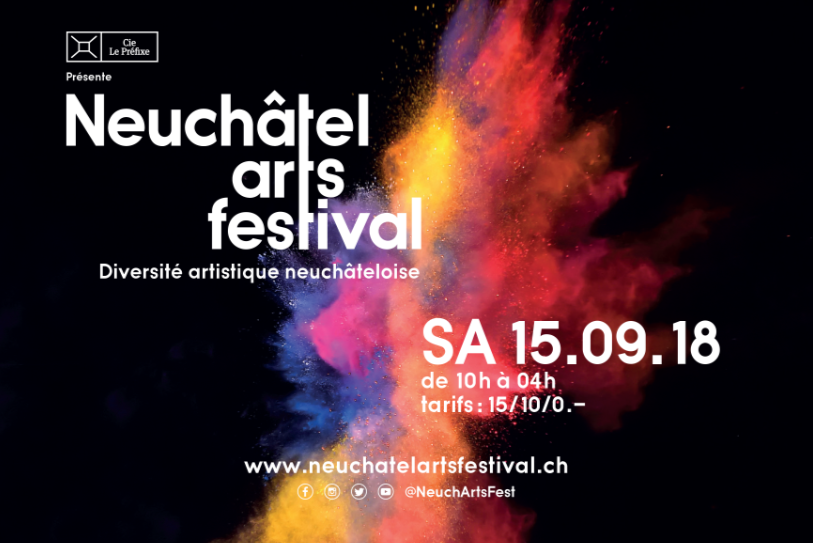 La première édition du Neuchâtel Arts Festival se tiendra le samedi 15 septembre.