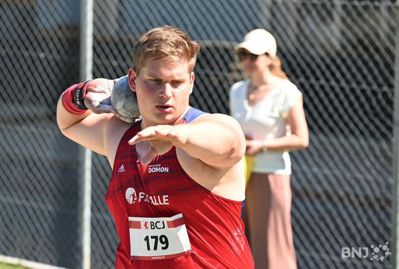 Jepthé Vogel est grand favori à la médaille au lancer du poids. (Photo : archives Georges Henz)