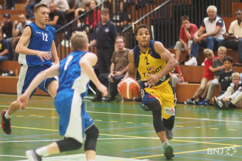 Jaaron Simmons, l'une des nouvelles recrues neuchâteloises que les fans ont pu découvrir samedi soir.