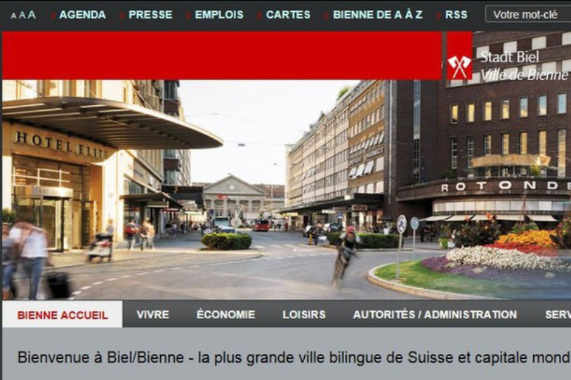 L'actuel site Internet de la Ville de Bienne ne donne plus satisfaction aux autorités.
