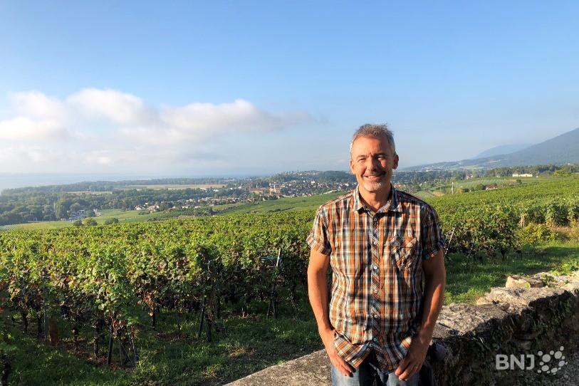 Claude-Eric Maire, gérant des Caves du Prieuré à Cormondrèche.