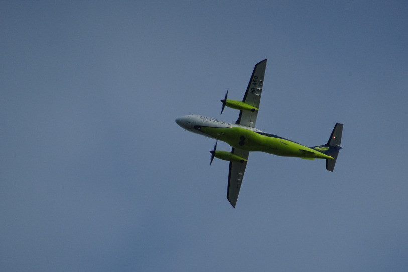 La compagnie SkyWork Airlines fournissait 60% de l'activité de l'aéroport de Berne