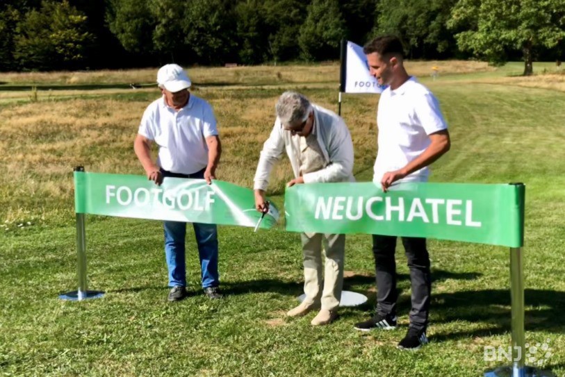 Le footgolf de Neuchâtel a été inauguré ce vendredi.