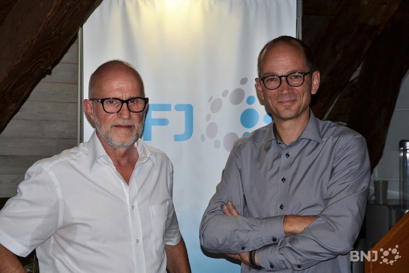 Gabriel Chappuis (à gauche) et Frédéric Scheurer sont candidats à la mairie de Develier.