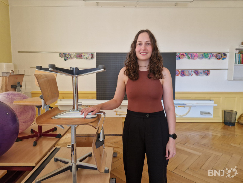 Océane Oberli, le dernier jour de l'année scolaire à La Chaux-de-Fonds
