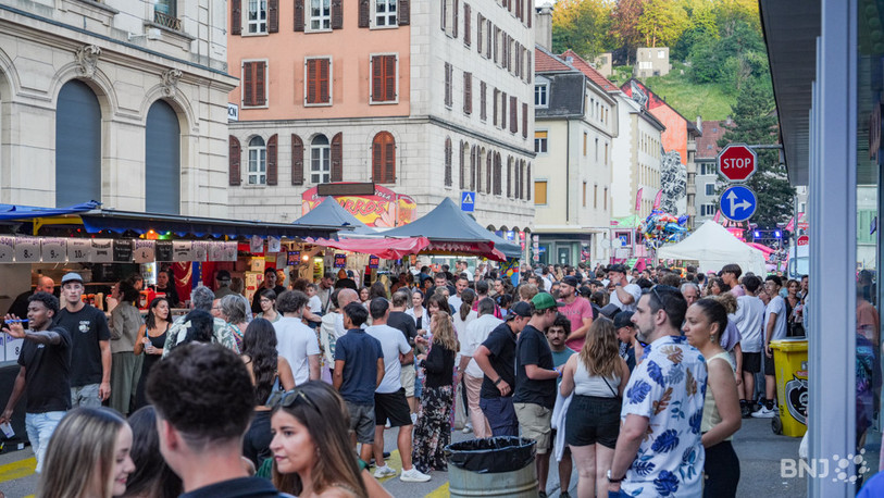 55'000 personnes se sont déplacées aux Promos du Locle pour fêter la 50e édition. (Photo: Sébastien Sinz)