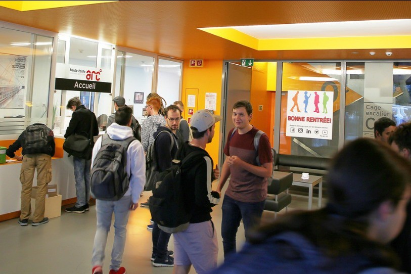 La rentrée a eu lieu cette semaine à la HE-Arc.