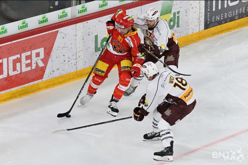 Pedretti, pendant le match contre Genève-Servette