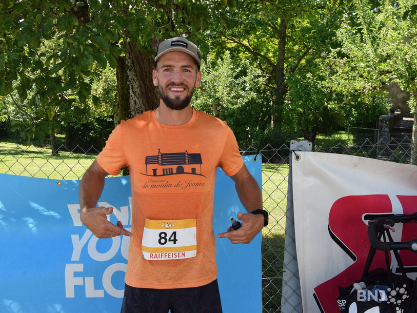 Il a manqué 1'05'' à Maxime Geoffroy pour battre le record du parcours.