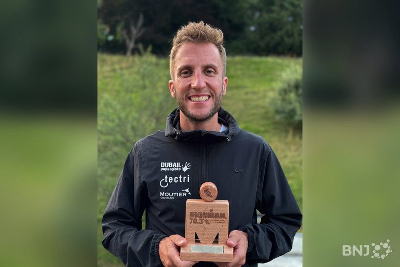 Mathieu Juillerat est arrivé 4e du classement général lors du semi-Ironman du Luxembourg le week-end dernier