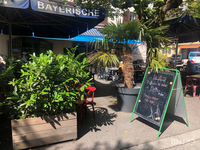 La New Bayerische diffusera la rencontre entre la Suisse et l'Espagne sur sa terrasse.