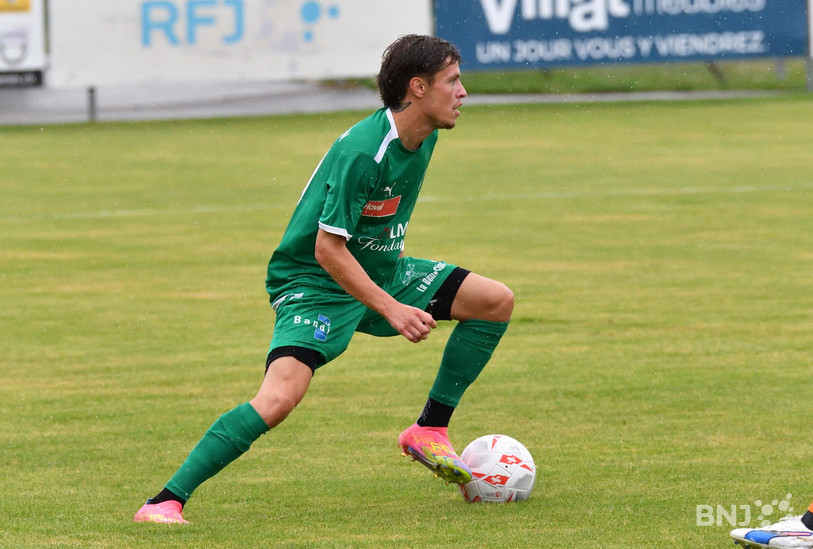 Hugo Casano a marqué l'unique but du FC Courtételle. (Photo : archives/Georges Henz)