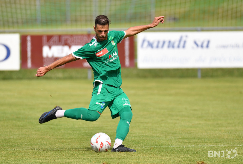 Steve Coelho du FC Courtételle a ouvert la marque contre Coffrane dimanche. (Photo : archives/Georges Henz)