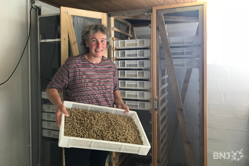 Danielle Rouiller, agricultrice à Cernier est l’une des initiatrices de ce PDR. Elle produit des pâtes alimentaires bio élaborées avec de la farine moulue au moulin des Hauts-Geneveys à partir de céréales élevées dans la région.