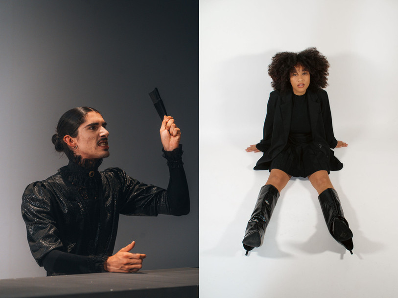 Yann Carnal et Mya Jecker ont été admis à la très sélective Manufacture, la Haute école des arts de la scène de Lausanne. (Photo : Florian Cuttat et Eva Giorgio.)