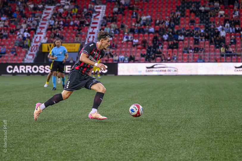 Fabio Saiz a inscrit la première, et jusqu'à présent seule, réussite xamaxienne de ce début de saison de Challenge League. (Photo : Bertrand Pfaff)