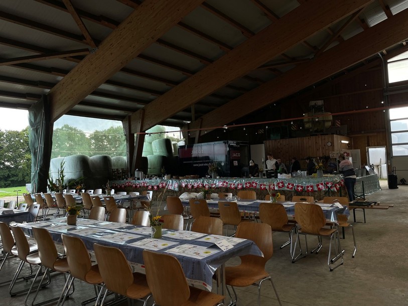 Aux Pommerats, tout était presque prêt pour le brunch.
