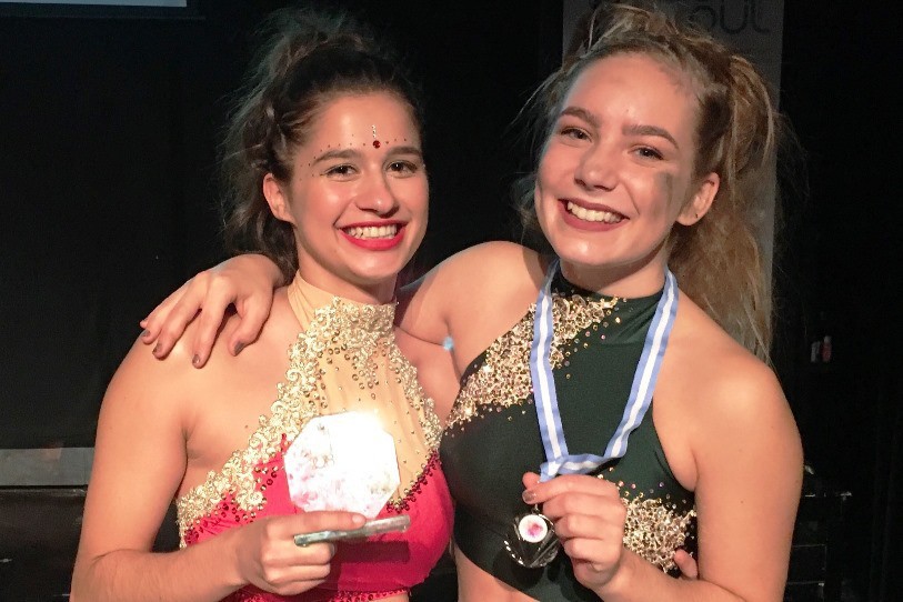 Romane Moscaritolo (à gauche) et Anaïs Maillat ont brillé en Grèce
