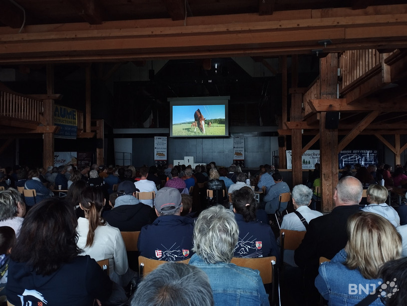 La Halle-Cantine s'est transformée en salle de cinéma mercredi soir.