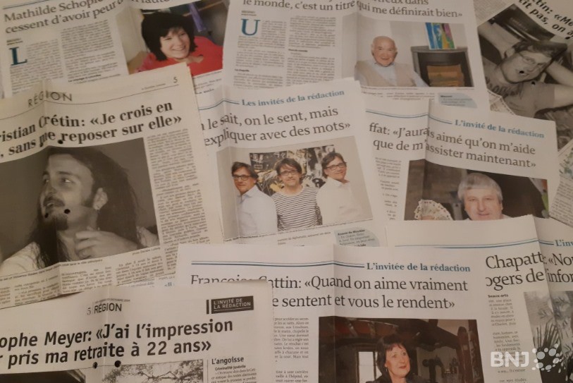 Jacques Houriet consacrait une pleine page du QJ à un Jurassien ou une Jurassienne chaque samedi.