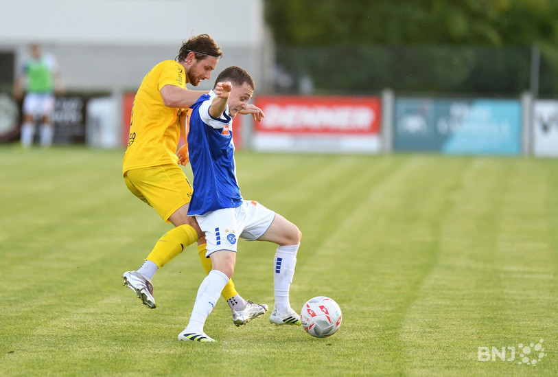 Nolan Erard et le FC Bassecourt entament le championnat par une défaite. (Photo : Georges Henz).
