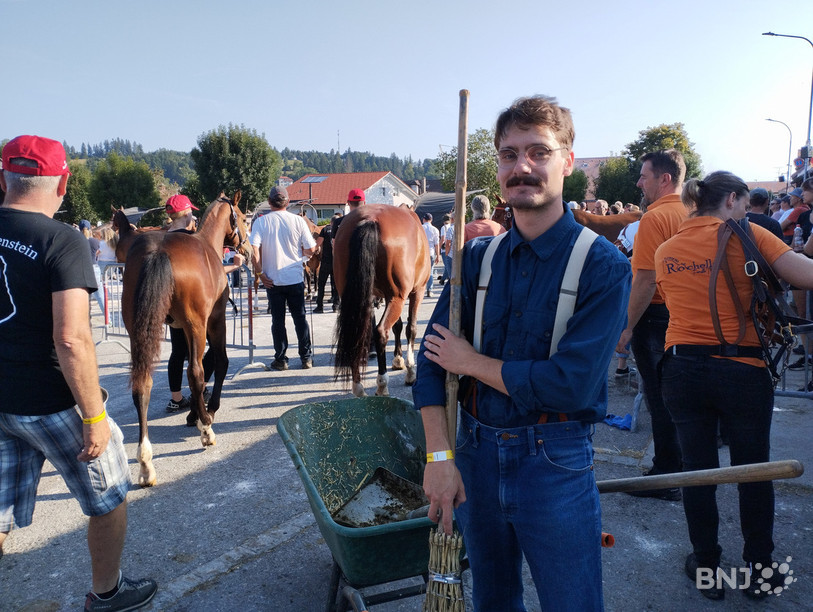 Tom Cano participe au Marché-Concours pour la première fois en tant que garde-écurie.