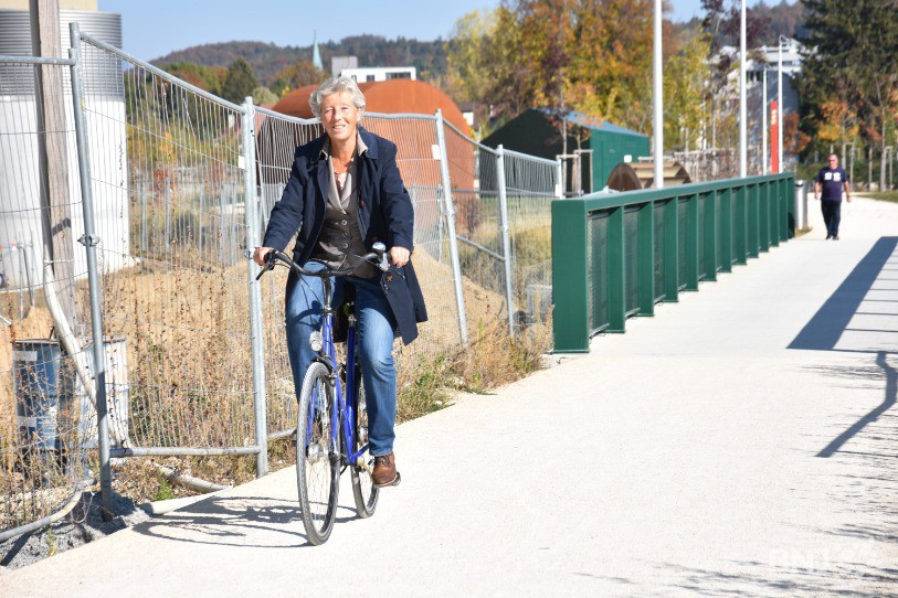 Barbara Schwickert a conscience que des efforts sont encore nécessaires en matière d'aménagement cycliste. 