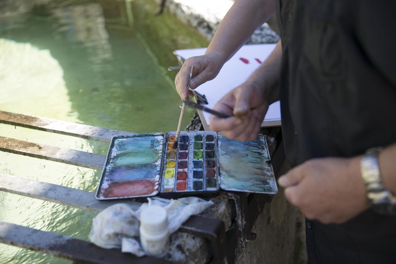 Sortie peinture ©Guy Perrenoud