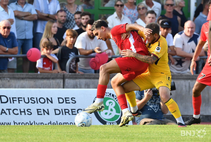 Bilel Badre a ouvert la marque à la 6e minute d'une frappe lointaine magnifique. (Photo : Georges Henz).