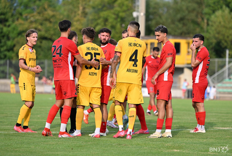 Neuchâtel Xamax s’est fait peur face au pensionnaire de 2e ligue, Diaspora. (Photo : Georges Henz)