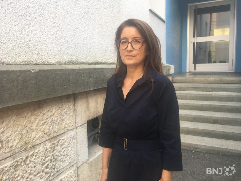Françoise Do Linh Xuan, cheffe du Service cantonal de la formation postobligatoire parle du jeu numérique qui sera utilisé pour prévenir les violences domestiques.