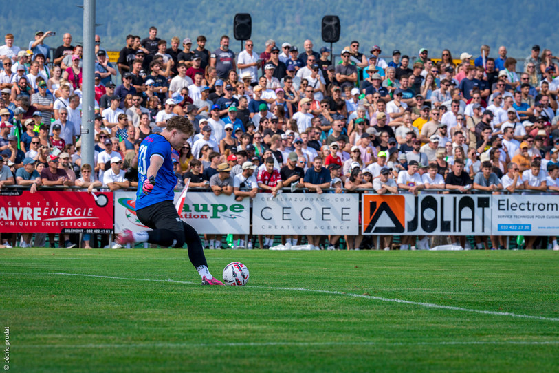 Lukas Hipp quitte le FC Courtételle après avoir notamment disputé le match de Coupe de Suisse contre Young Boys. (Photo : archives Cédric Prudat)