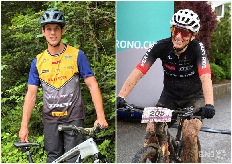 Jérémy Chételat et Sandra Stadelmann iront aux mondiaux de VTT en Valais. (Photo : Georges Henz)