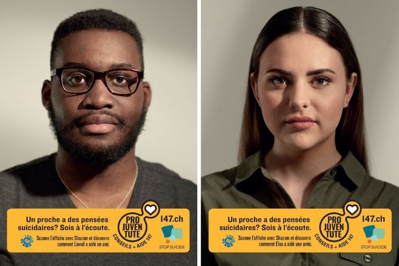 Deux portraits ont été sélectionnés pour les affiches de la campagne.