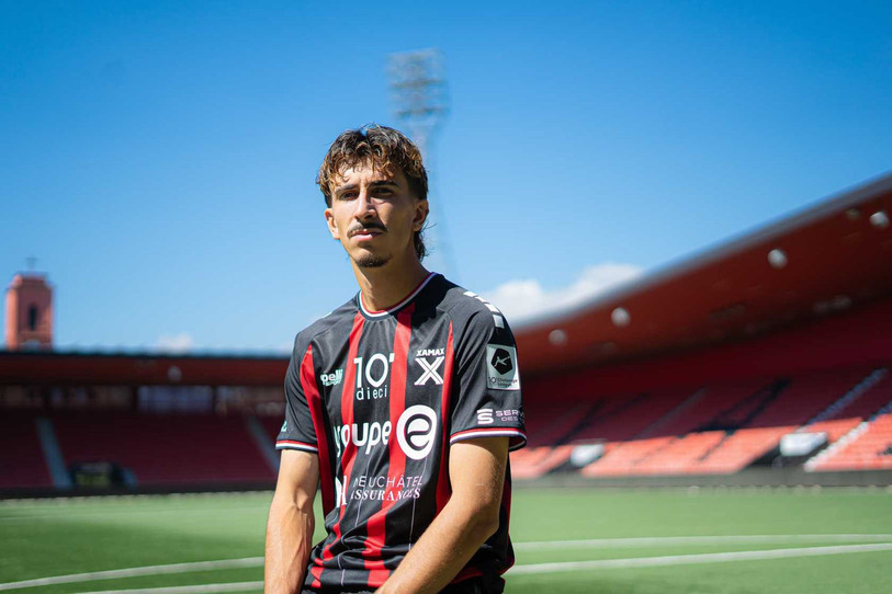 Diogo Carraco pourrait disputer ses premières minutes sous le maillot rouge et noir dès ce lundi face à Vaduz. (Photo : Neuchâtel Xamax)