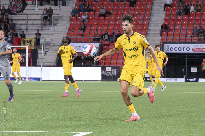 Shkelqim Demashaj conserve sa place de meilleure buteur de Challenge League grâce à sa 14e réussite de la saison. (photo archives: Bertrand Pfaff)