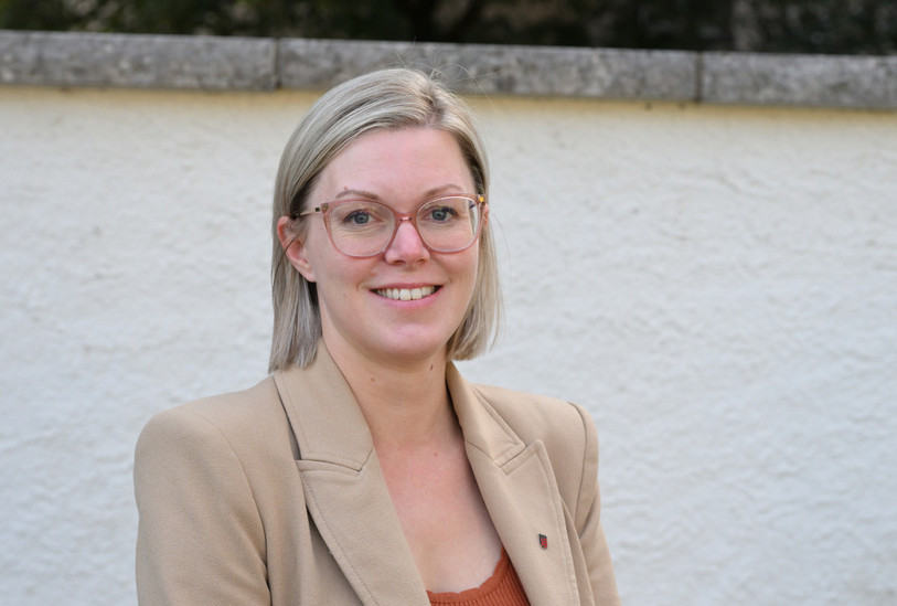 La candidate au Gouvernement Amélie Brahier (Le Centre) s'est présentée ce mercredi dans « La Matinale ». (Photo : Georges Henz.)