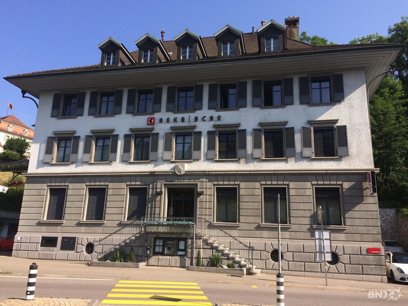 Le siège de la BCBE à Moutier. (Photo : archives)