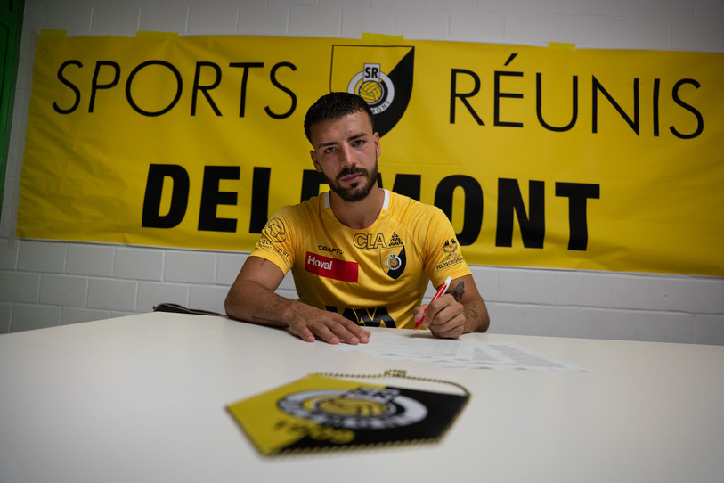 Samuel Ferreira Da Silva s'est engagé avec les SR Delémont (photo: Thomas Henzelin).
