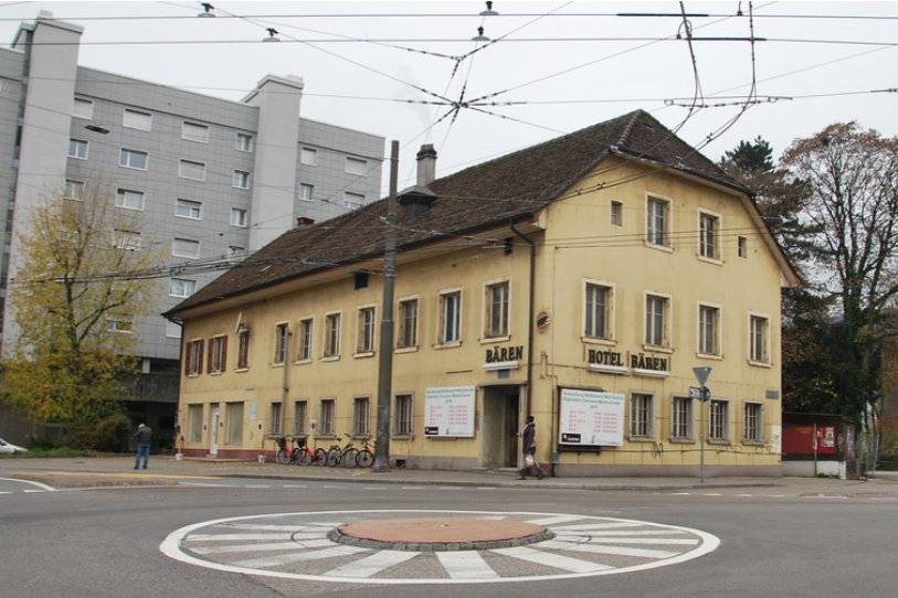 L'ancien restaurant Bären a été depuis rasé. (Photo: archives)